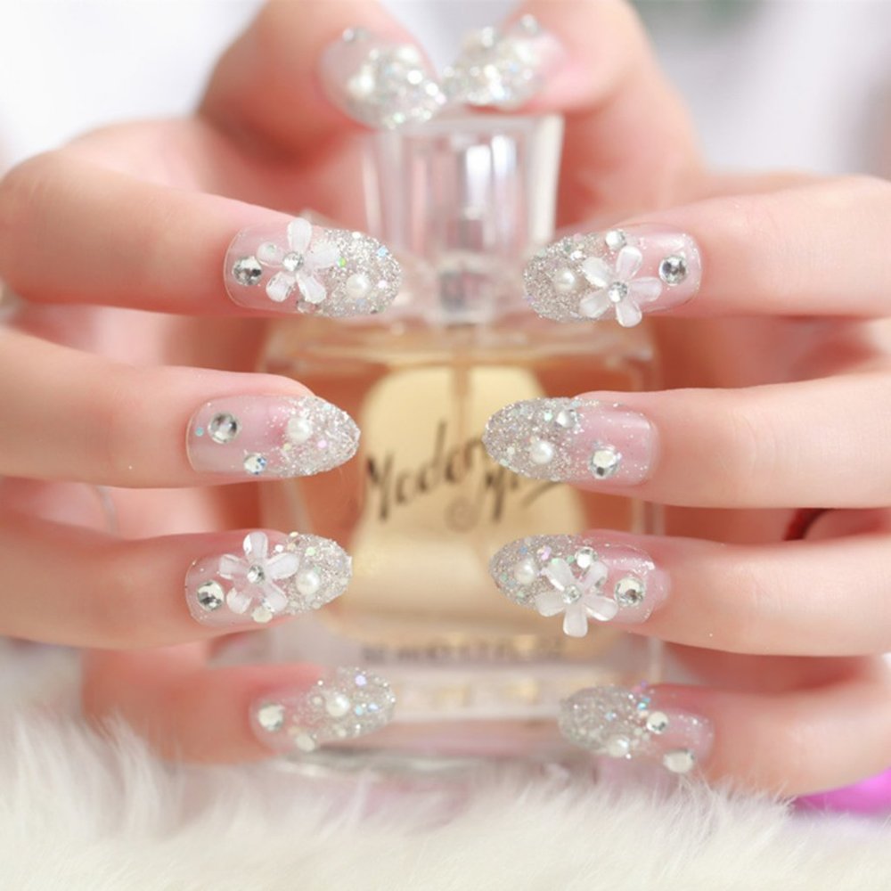 [NWT] Reusable Nail Patch Finished Detachable Wearable Jewelry 24 pcs